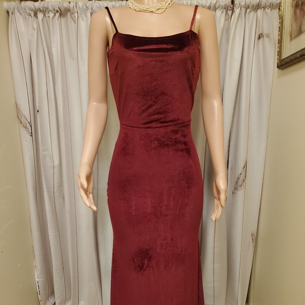 Margot Formal Ruffled Velvet Dress